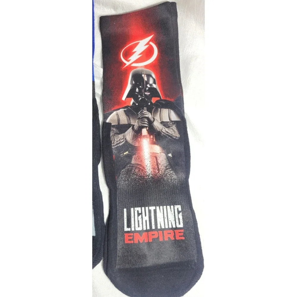 Rock 'em 3 Pack Star Wars NHL Tampa Bay Lightening Crew Socks - S/M (Mens 6-8.5)